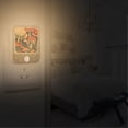 thumbnail image 2 of Yayeee 2-Pack Plug in LED Night Lights with Light Sensors Motion Detectors, Floral Mushroom, 2 of 7