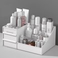 thumbnail image 3 of Caja de cosméticos tipo cajón, tocador, caja de almacenamiento de cosméticos de escritorio, compartimento, estante de acabado, 3 of 5