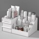 thumbnail image 3 of Caja de cosméticos tipo cajón, tocador, caja de almacenamiento de cosméticos de escritorio, compartimento, estante de acabado, 3 of 5