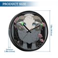 thumbnail image 3 of Indoor 12' Voice-Activated Luminous Decoration Wall Clock With LED Night Light Lamb, 3 of 8