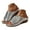 Silver, variant on Slip on Dressy Wedge Sandals for Women 2025 Leather Trendy Peep Open Toe Low Heel Platform Dress Slides Black