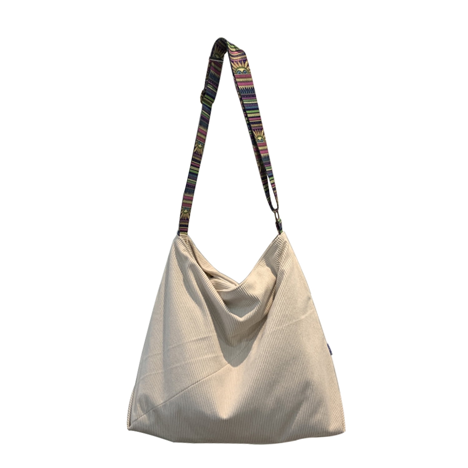 Women's Crocheted Crossbody Tote Hobo Bag, Knitted Shoulder Handbag