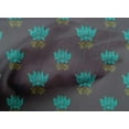 thumbnail image 4 of oneOone Cotton Cambric Fabric Leaves & Lotus Block Printed Fabric 1 Yard 56 Inch Wide, 4 of 4