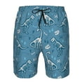 thumbnail image 3 of Logiee Dinosaur Skull Print Mens Swim Trunks Quick Dry Board Shorts,Breathable Hawaii Beach Shorts Swimwear Bathing Suits-XX-Large, 3 of 6