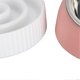 thumbnail image 3 of Raised Cat Bowl 15° Tilted Anti Slip Plastic Slower Feeder Cat Food Dual Bowls for Cats and Puppy Pink, 3 of 4