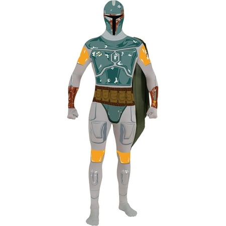 Boba Fett 2Nd Skin Suit Unitard Star Wars Mens Halloween Party Costume