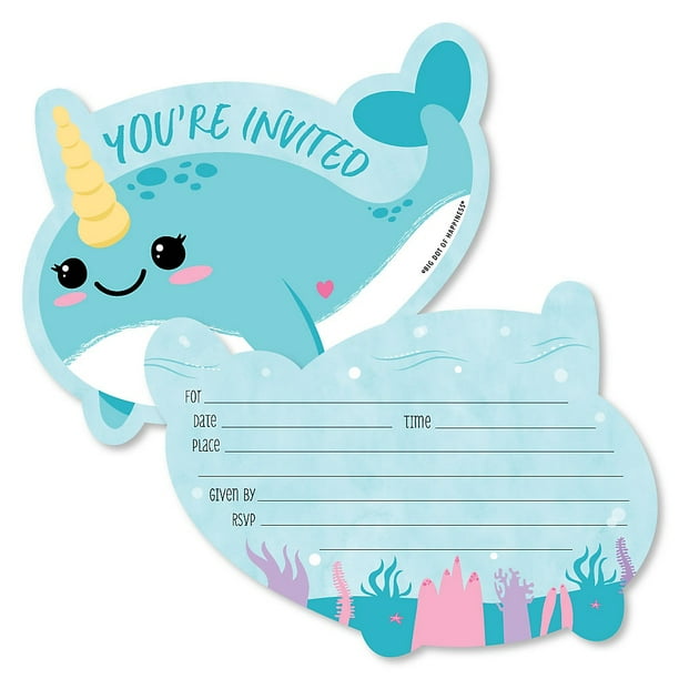 Narwhal Girl Shaped Fill In Invitations Under The Sea Baby Shower Or Birthday Party Invitation Cards With Envelopes Set Of 12 Walmart Com Narwhal Girl Shaped Fill In Invitations Under The Sea Baby Shower Or Birthday Party Invitation Cards With Envelopes Set Of 12 Walmart Com