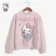 thumbnail image 3 of Sudadera con capucha de Hello Kitty para mujer, nueva sudadera con capucha, sudadera con estampado de dibujos animados a la moda, sudadera de manga larga para otoño, sudaderas para mujer, 3 of 5