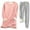Gray, variant on Mlzmgr Women's Homewear Thermal Fuzzy Fleece Sets Pullover Long Sleeve Crew Neck Shirts Drawstring Pants Sleep Wear Sets Fall Winter Trendy