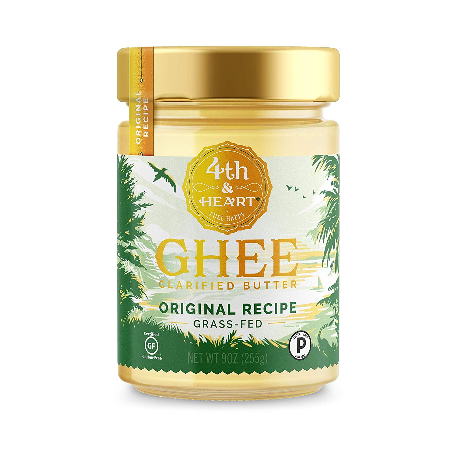 Original GrassFed Ghee Butter by 4th & Heart, 9 Ounce, Pasture Raised