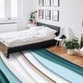 thumbnail image 6 of Area Rugs Indoor Non-Slip Rectangle Rug 4x6 Ft Teal Beige Gradient Wave Abstract Ombre Gradient Modern Rug Rubber Backing Floor Mats Non Shedding Home Decor Carpet for Entryway Living Room, 6 of 8