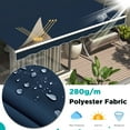 thumbnail image 2 of AECOJOY 13' x 10' Manual Retractable Patio Awning,Outdoor Awning Retractable Sunshade Shelter in Dark Blue, 2 of 8