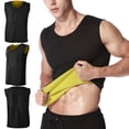 thumbnail image 4 of Polyester Men Fitness Clothes Running Exercise Sleeveless Sportswear Neoprene Sports Vest(XXL),, 4 of 5