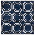 thumbnail image 2 of Safavieh Amherst Tapis Intérieur Extérieur Bleu Marine - Carré 5 Pieds, 2 of 2