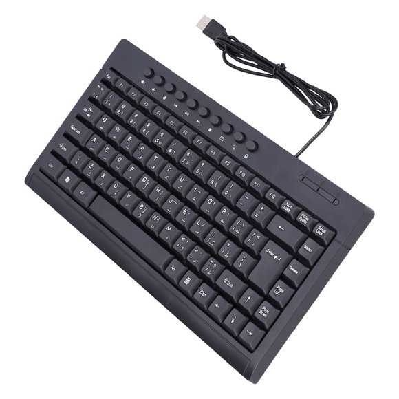 Mechanical Gaming Keyboard, Portable Slim Mini Number Pad Keyboard, 87 Keys USB Wired Keypad, Desktop Compact Keyboard for Office Travel & Home