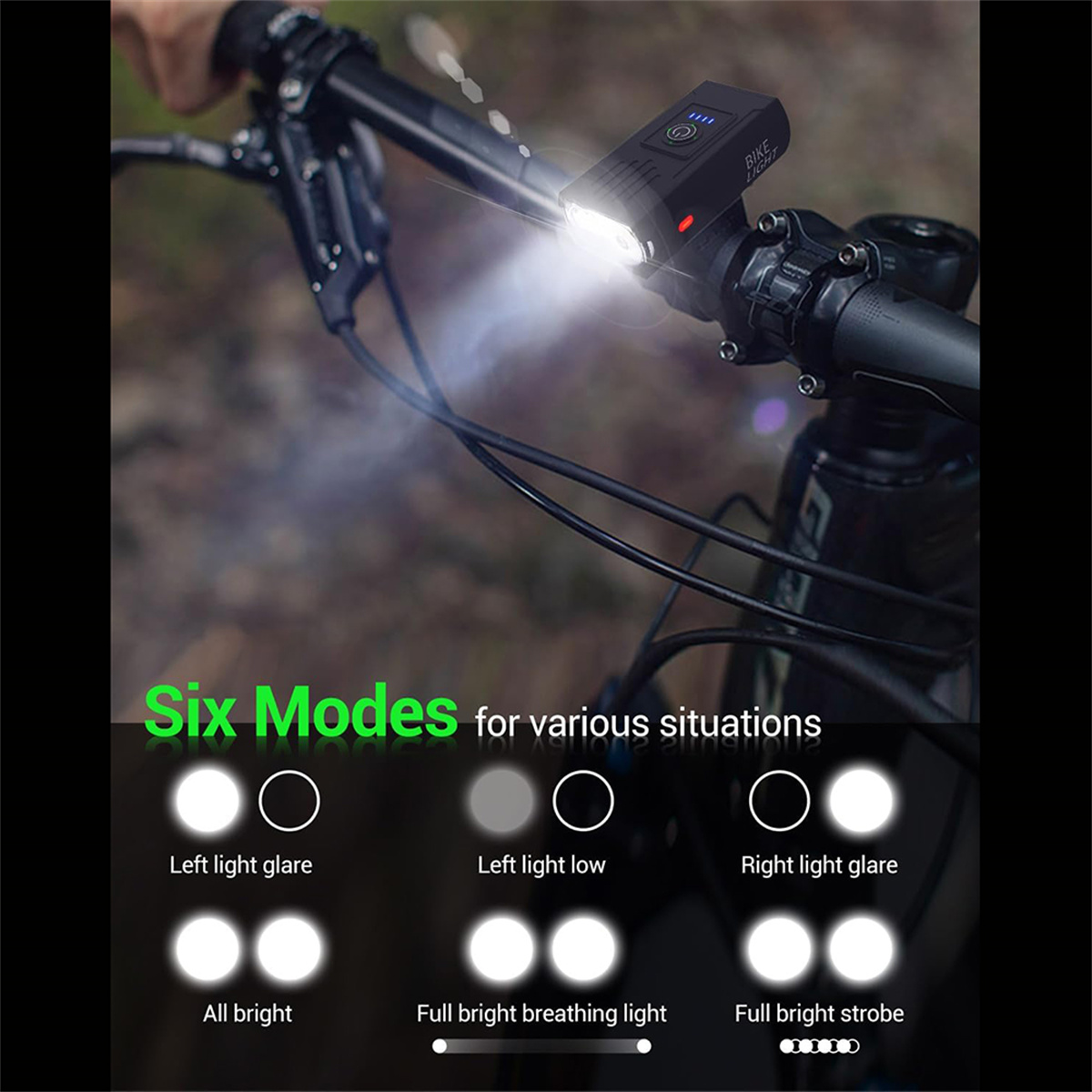 Litampo Ultra Bright 2500LM USB Rechargeable Bike Lights photo 7