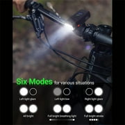 Bike Light USB Rechargeable, 2500LM Ultra Bright Bike Light Headlight and Taillight Set, Front and Back Set