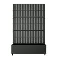 thumbnail image 2 of MAYEERTY 72"x47" Metal Black Rectangle Pots and Planter Raised Box with Trellis for Vine Climbing Plants, 2 of 6