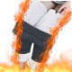 thumbnail image 2 of Gibobby leggings afelpados niña Leggings de lana de gruesos de terciopelo para mujer, pantalones cálidos de cintura alta estampados para otoño e invierno（Gris， L), 2 of 3