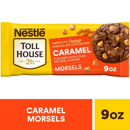 Nestle Toll House Caramel Flavored Morsels, Caramel Chips for Baking, Gluten Free 9 oz