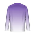 thumbnail image 5 of USNSM Men's Long Sleeve Pullover Gradient Printed Shirts UPF 50+ UV Sun Protection Athletic Shirts for Hiking Running Workout Rash Guard Purple XXXXXL, 5 of 5