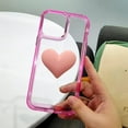 thumbnail image 3 of Compatible with iPhone 13 Pro Max Cute 3D Love Heart Candy Color Soft Shockproof Protection Fashion Clear Pretty Bumper Slim Cover for Women Girls, 3 of 11