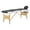 Black and white, variant on vidaXL Massage Table Foldable Massage Bed Salon Therapy Table 4 Zones Wood