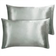 thumbnail image 1 of 2 Paquetes Satén Almohada Fundas Sedosa Satinada Almohada Fundas Unique Bargains Funda de Almohada, 1 of 6