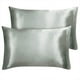 thumbnail image 1 of 2 Paquetes Satén Almohada Fundas Sedosa Satinada Almohada Fundas Unique Bargains Funda de Almohada, 1 of 6