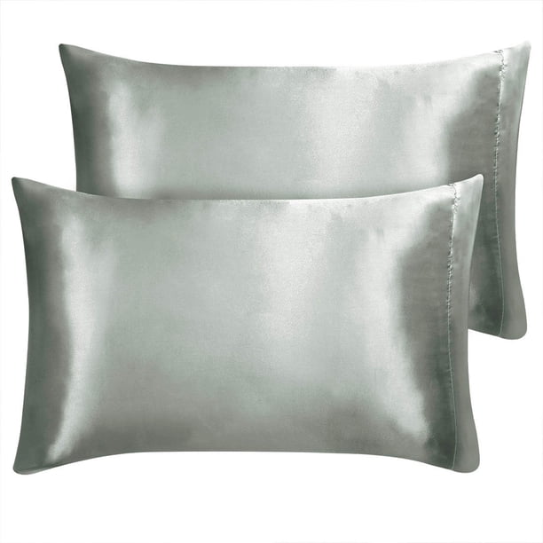 2 Paquetes Satén Almohada Fundas Sedosa Satinada Almohada Fundas Unique Bargains Funda de Almohada