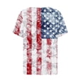 thumbnail image 3 of 4Th of July Off The Shoulder Tops for Women Outfits Ladies Short Sleeve USA Patriotic Shirts Summer Clothes, 3 of 4