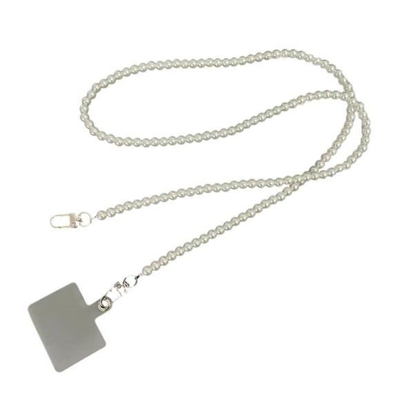 Phone Case Charm White Strap Phone Charm, Fashion Jewelry Charm Phone Charm with crossbody chain