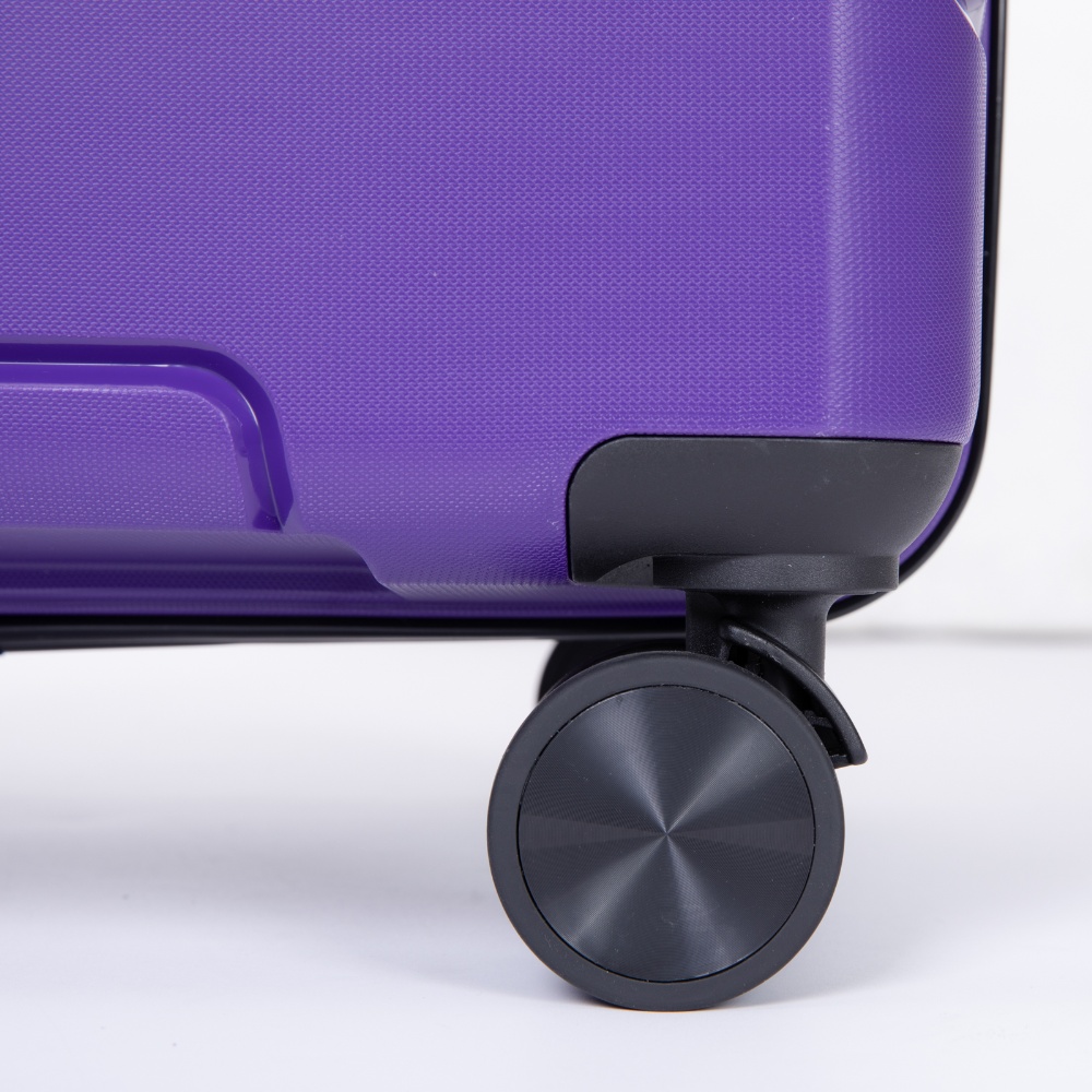 Yougu 3-Piece Hardside Carry-On Luggage Set, 20" 24" 28", Unisex, Purple