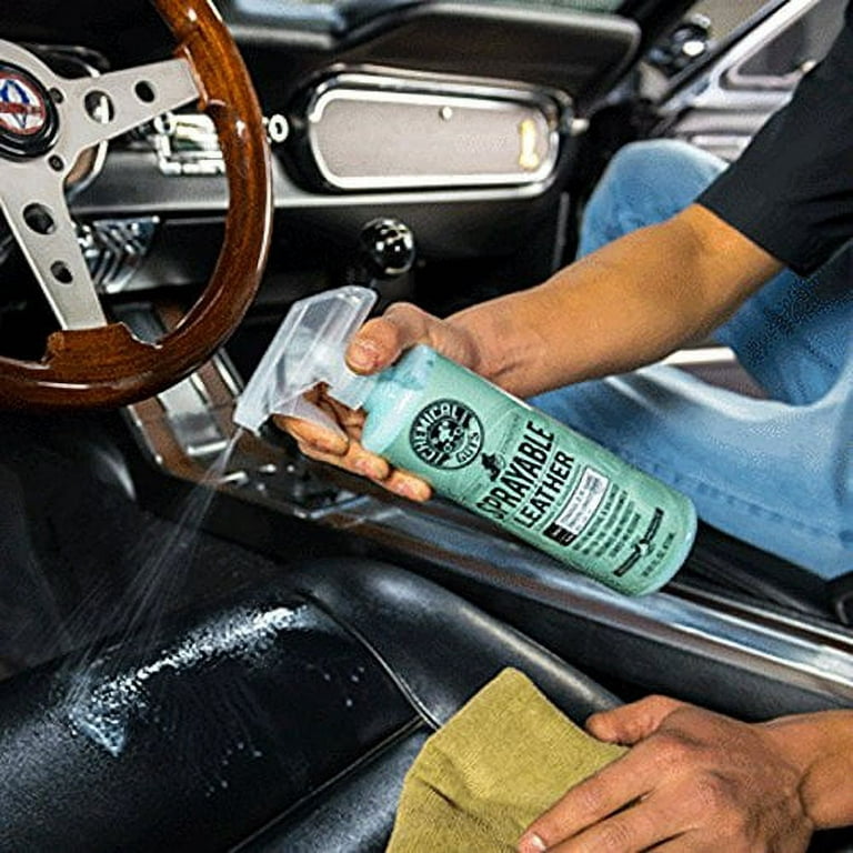 Chemical Guys SPI_103 Sprayable Leather Cleaner and Conditioner in One for  Interiors, Apparel, and More (Works on Natural, Synthetic, Pleather, Faux
