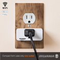 thumbnail image 4 of Sylvania WiFi Smart Plug, Voice Control, Compatible with Alexa and Google Home, Timer, On/Off, White - 4 Pack (75703), 4 of 7