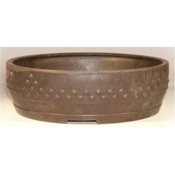 12.5 x 3 in. Round Mica Bonsai Pot