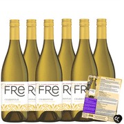 Sutter Home Fre Chardonnay Non-Alcoholic White Wine Experience Bundle with Chromacast Pop Socket, Seasonal Wine Pairings & Recipes, 12/750ML, 6-Pack