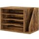 thumbnail image 1 of Organizador de archivos Creso home de escritorio de madera con 3 estantes, color marrón, 1 of 7