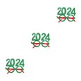 thumbnail image 1 of Redempat Stand Out In Style With 2024 Glasses Frame Party Supplies Included Universal Size Funny Shape Wide Applications green 3Set, 1 of 6