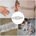 thumbnail image 5 of Uxcell Rhinestone Bridal Belt, Crystal Applique Belts Handmade Sewing Hot Fix, Silver, 5 of 6
