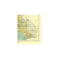thumbnail image 2 of Historic State Map - California - Hoen 1896 - Vintage Wall Art, 2 of 4