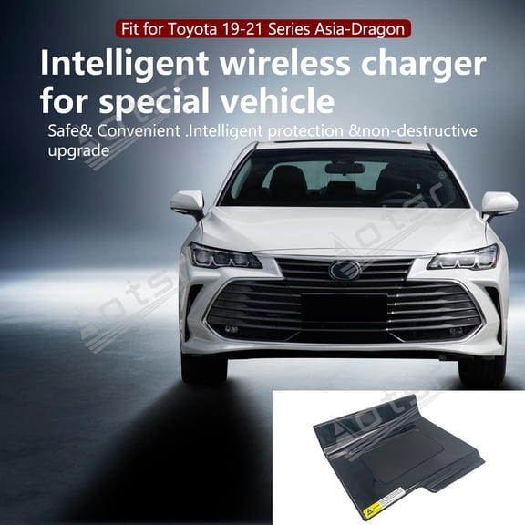 Aotsr AI car Auto wireless charger for Toyota Asia-Dragon 2019-2021 Intelligent Infrared Fast Wireless Charging