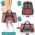 thumbnail image 2 of PetAmi Transportín para mascotas aprobado por la aerolínea para gatos, transportador de perros de lado suave para perros pequeños, suministros de viaje para gatos, accesorios para gatos de interior, b, 2 of 5