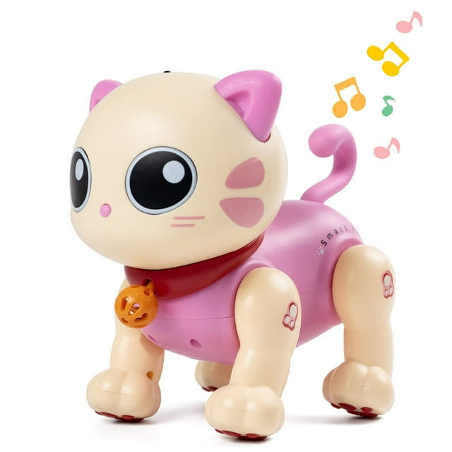 Robot Cat Toy Marstone para niños de 1, 2, 3, 4, 5, 6 años o más, con programa