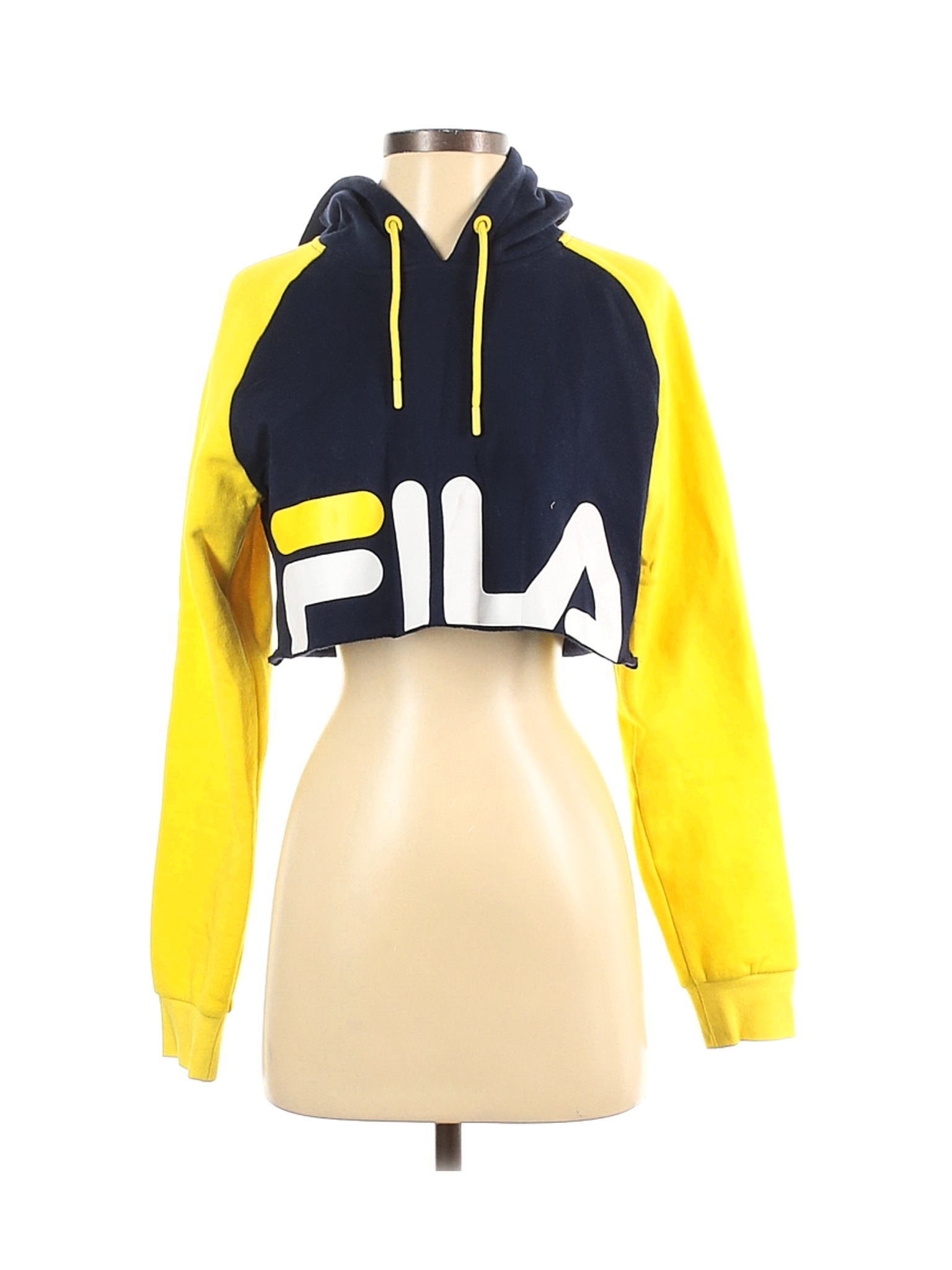 yellow fila hoodie women's