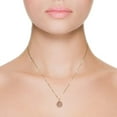 thumbnail image 3 of IGI Certified RVLA Romance Victory 18k Rose Gold Natural Diamond Red Agate Necklace (0.049cttw, G-H color, VS2-SI1 clarity), 17” (16"+1” extender), 3 of 7