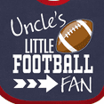 thumbnail image 4 of Inktastic Uncle's Little Football Fan Boys or Girls Baby Bib, 4 of 4