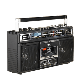 Lasonic i-931BT 80s Style Bluetooth Boombox - WHITE, Retro Design