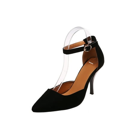 

Zodanni Women Lightweight High Heel Heeled Sandal Ladies Work Comfort Pointed Toe Heels