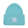 thumbnail image 1 of Gorro de punto unisex para mujer y hombre, con puños del Reino Unido, color liso, básico, para invierno, para cabeza grande, holgado, térmico, resistente al viento, grueso, 1 of 3